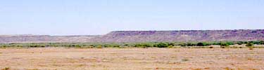 View of La Bajada hill, looking north towards Santa Fe, New Mexico